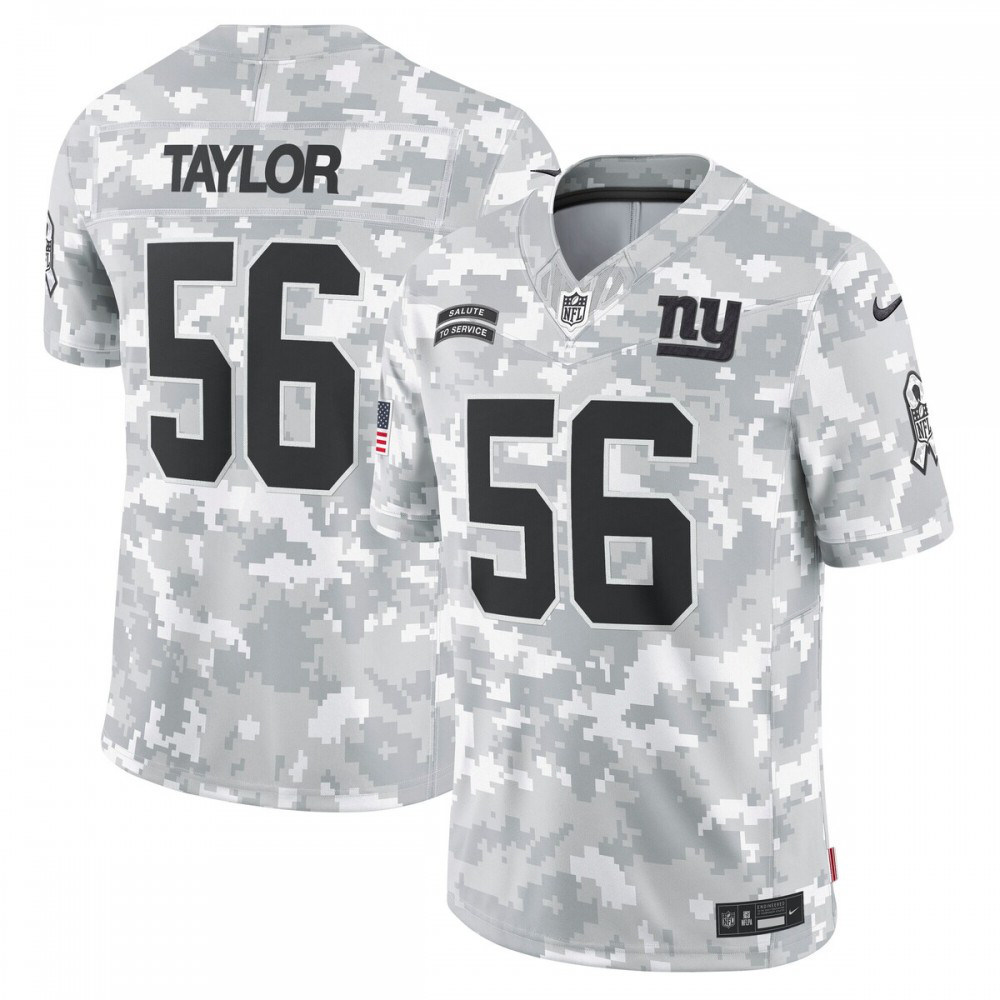 Lawrence Taylor New York Giants Nike 2024 Salute to Service Retired Player Limited Jersey - Arctic Camo-GridironStore